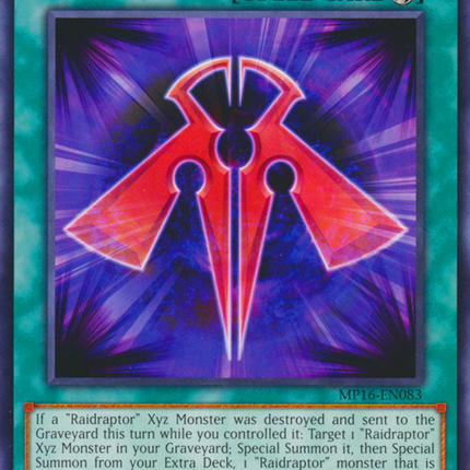 Rank-Up-Magic Raptor's Force [MP16-EN083] Common