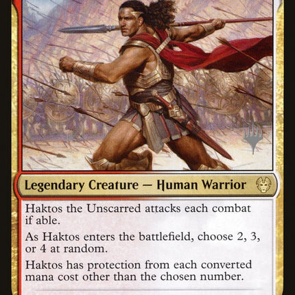 Haktos the Unscarred (Promo Pack) [Theros Beyond Death Promos]