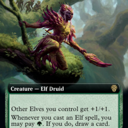 Leaf-Crowned Visionary (Extended Art) [Dominaria United]