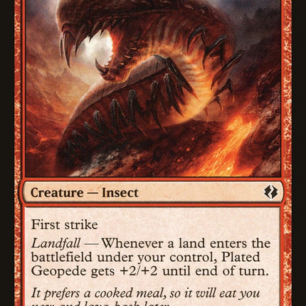 Plated Geopede [Duel Decks: Venser vs. Koth]