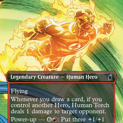Human Torch, Johnny Storm (Borderless) [Marvel Super Heroes]