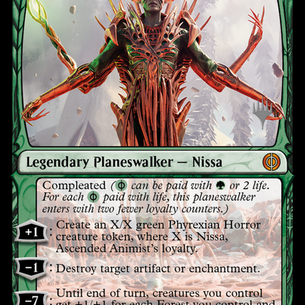 Nissa, Ascended Animist (Promo Pack) [Phyrexia: All Will Be One Promos]