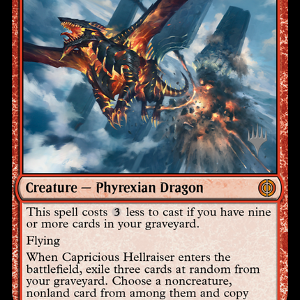 Capricious Hellraiser (Promo Pack) [Phyrexia: All Will Be One Promos]