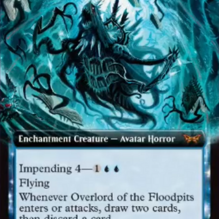 Overlord of the Floodpits (Extended Art) [Duskmourn: House of Horror]
