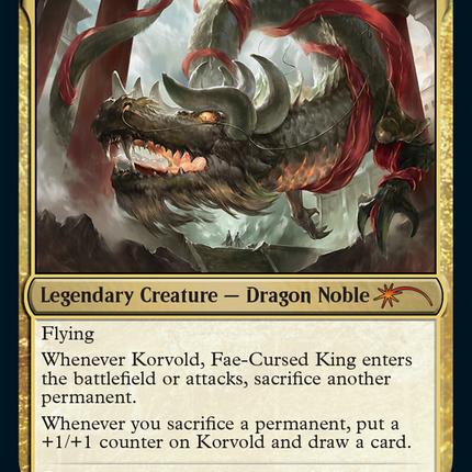 Korvold, Fae-Cursed King (Year of the Dragon 2024) [Standard Showdown Promos]