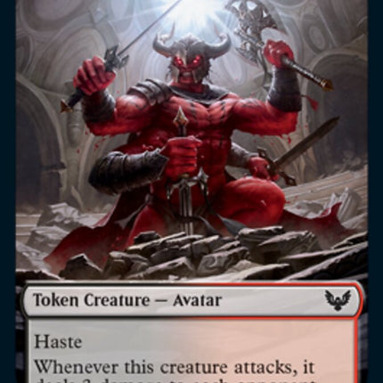 Fractal // Avatar Double-Sided Token [Strixhaven: School of Mages Tokens]