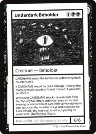 Underdark Beholder (2021 Edition) [Mystery Booster Playtest Cards]