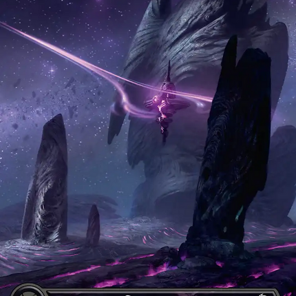 Swamp (0369) (Borderless) (Galaxy Foil) [Edge of Eternities]