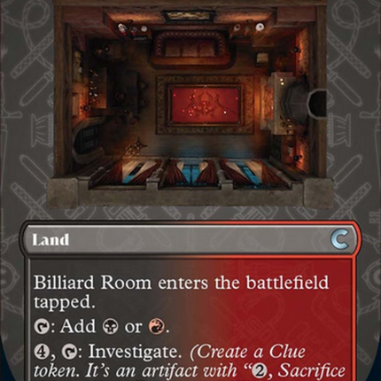 Billiard Room (Borderless) [Ravnica: Clue Edition]
