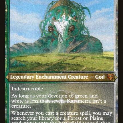 Karametra, God of Harvests (Etched) [Commander Legends]
