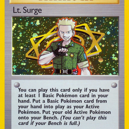 Lt. Surge (17/132) [Gym Heroes 1st Edition]