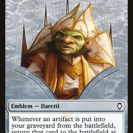 Daretti, Scrap Savant Emblem [Commander Anthology Volume II Tokens]
