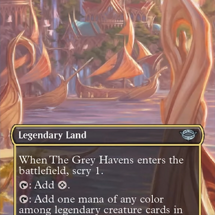 The Grey Havens (Borderless Alternate Art) [The Lord of the Rings: Tales of Middle-Earth]