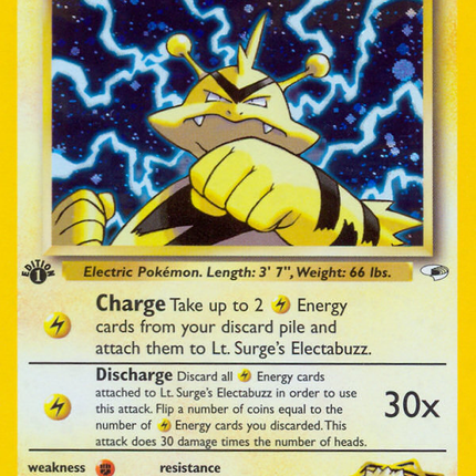 Lt. Surge's Electabuzz (6/132) [Gym Heroes 1st Edition]