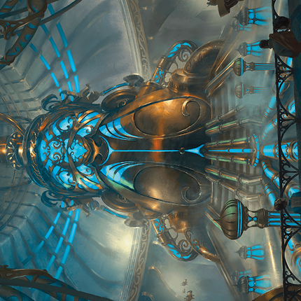 Aether Refinery Art Card (Gold-Stamped Planeswalker Symbol) [Modern Horizons 3 Art Series]