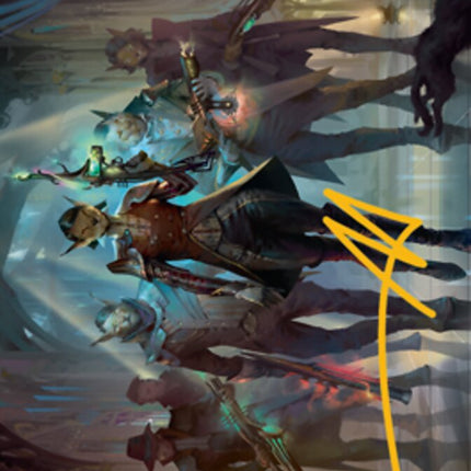 Family's Favor Art Card (Gold-Stamped Signature) [Streets of New Capenna Art Series]