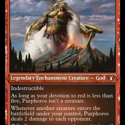 Purphoros, God of the Forge (Foil Etched) [Commander Masters]