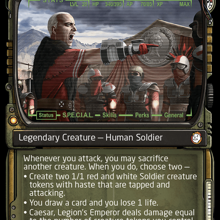 Caesar, Legion's Emperor (Showcase) (Surge Foil) [Fallout]