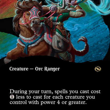 Temur Battlecrier (Borderless) [Tarkir: Dragonstorm]