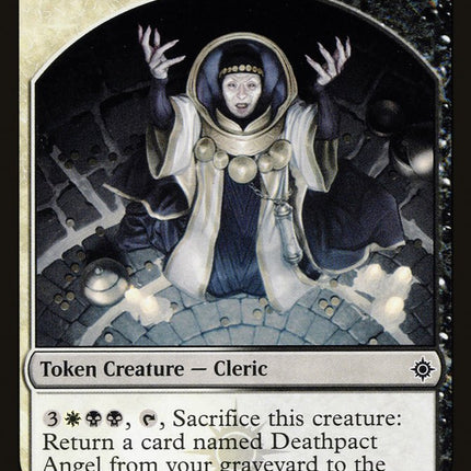 Cleric // Treasure Double-Sided Token [Ravnica Allegiance Guild Kit Tokens]