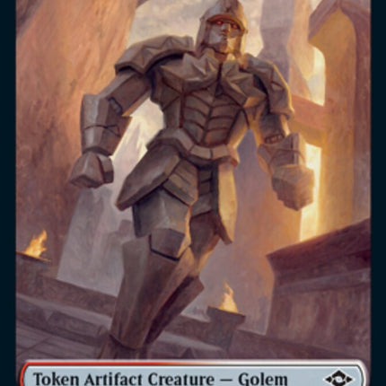 Golem // Treasure (21) Double-Sided Token [Modern Horizons 2 Tokens]