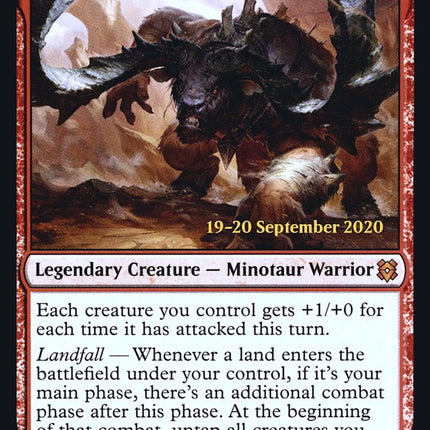 Moraug, Fury of Akoum [Zendikar Rising Prerelease Promos]