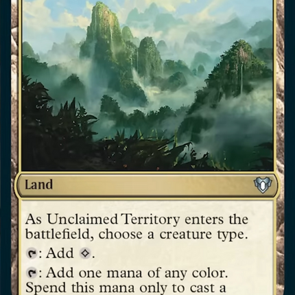 Unclaimed Territory [Commander Masters]