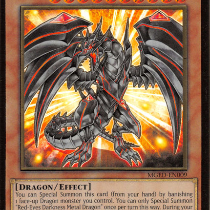 Red-Eyes Darkness Metal Dragon [MGED-EN009] Gold Rare