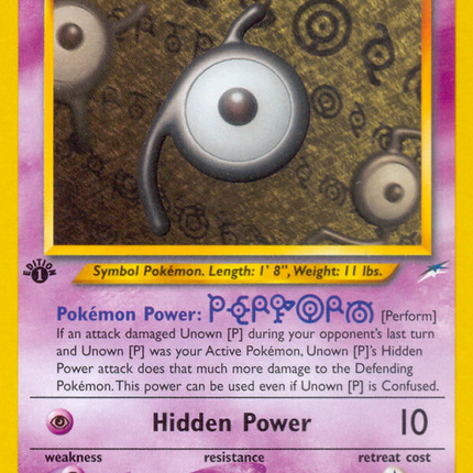 Unown [P] (58/105) [Neo Destiny 1st Edition]