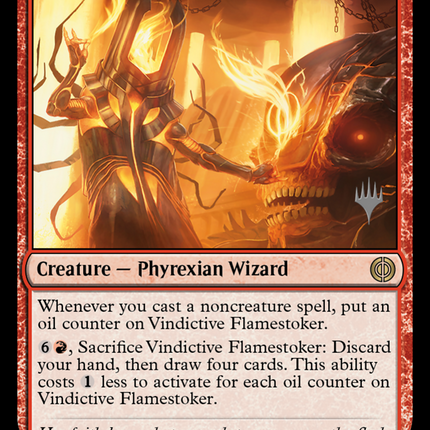 Vindictive Flamestoker (Promo Pack) [Phyrexia: All Will Be One Promos]