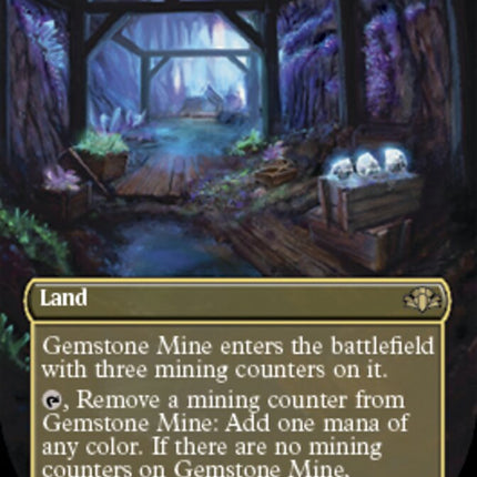 Gemstone Mine (Borderless Alternate Art) [Dominaria Remastered]