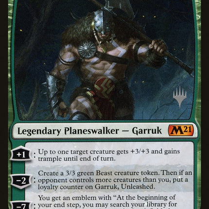 Garruk, Unleashed (Promo Pack) [Core Set 2021 Promos]