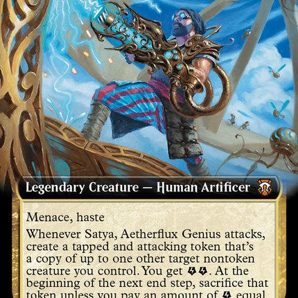 Satya, Aetherflux Genius (Extended Art) [Modern Horizons 3 Commander]