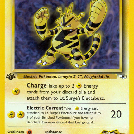 Lt. Surge's Electabuzz (27/132) [Gym Heroes 1st Edition]