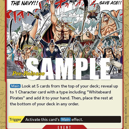 Whitebeard Pirates [Paramount War Pre-Release Cards]