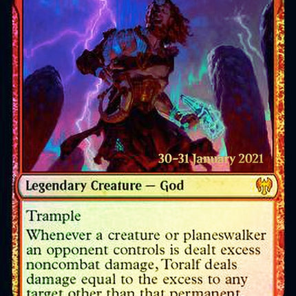 Toralf, God of Fury // Toralf's Hammer [Kaldheim Prerelease Promos]