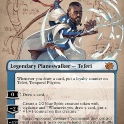 Teferi, Temporal Pilgrim (Borderless Alternate Art) [The Brothers' War]