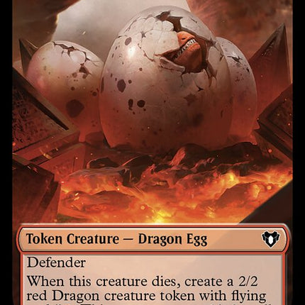 Treasure // Dragon Egg Double-Sided Token [Commander Masters Tokens]