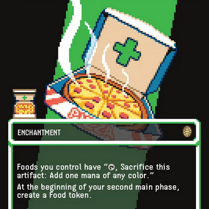 Ninja Pizza (Borderless) (Surge Foil) [Teenage Mutant Ninja Turtles Commander]