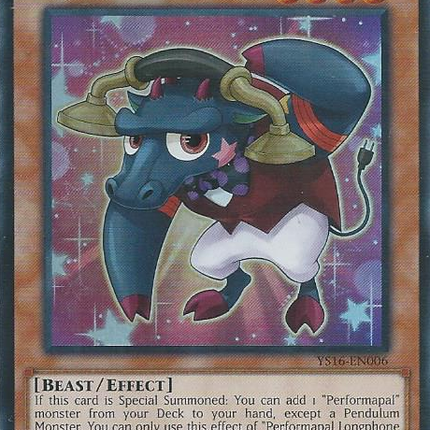 Performapal Longphone Bull [YS16-EN006] Super Rare