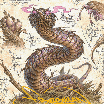 Rottenmouth Viper Art Card (Gold-Stamped Signature) [Bloomburrow Art Series]