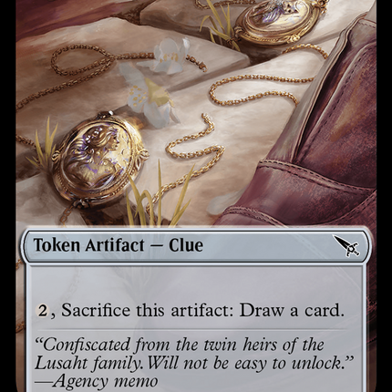 Clue (0018) // A 0045 Double-Sided Token [Murders at Karlov Manor Tokens]