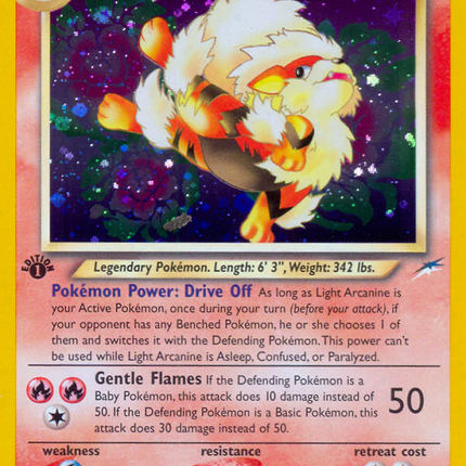 Light Arcanine (12/105) [Neo Destiny 1st Edition]