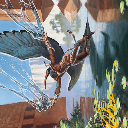 Nadu, Winged Wisdom Art Card (Gold-Stamped Signature) [Modern Horizons 3 Art Series]