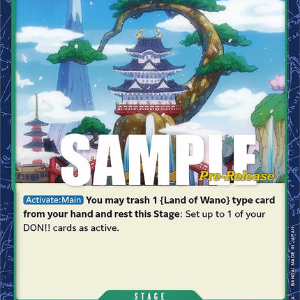 Land of Wano [Paramount War Pre-Release Cards]