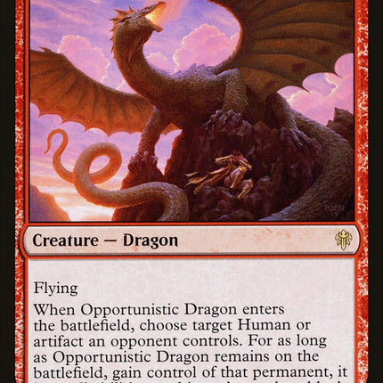 Opportunistic Dragon [Throne of Eldraine]