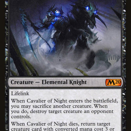 Cavalier of Night (Promo Pack) [Core Set 2020 Promos]