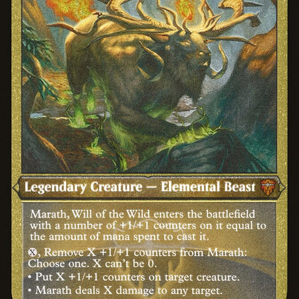 Marath, Will of the Wild (Etched) [Commander Legends]
