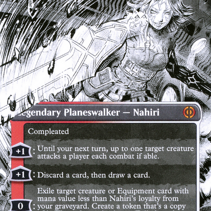 Nahiri, the Unforgiving (Borderless Manga) [Phyrexia: All Will Be One]