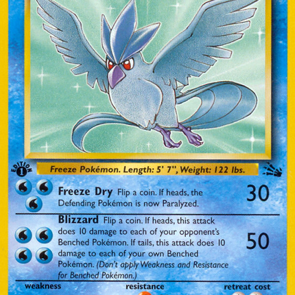 Articuno (17/62) [Fossil 1st Edition]